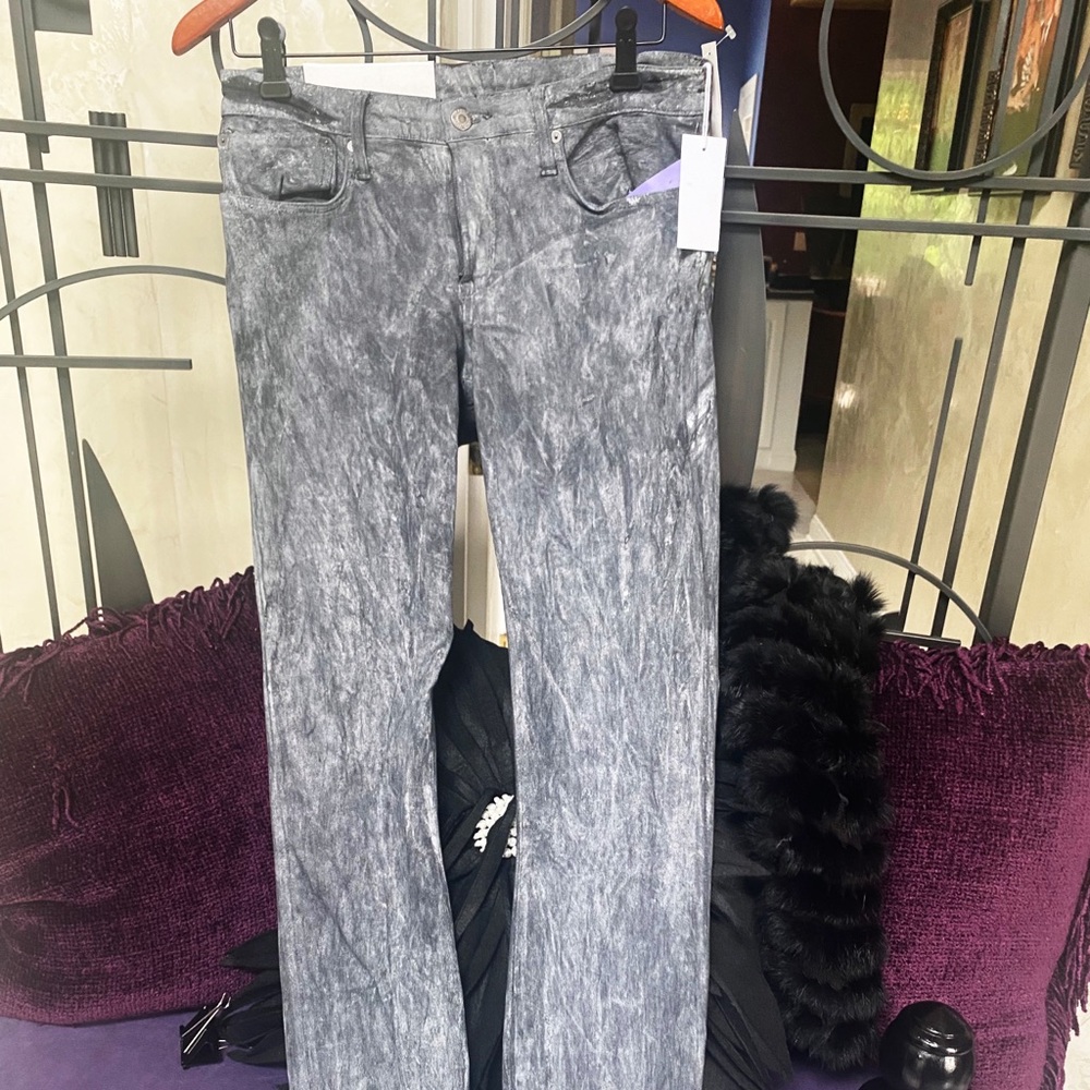 NWT Helmet Lang Paint Wash Jean Legging